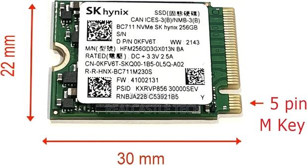 Skhynix 256GB Nvme Pcie M.2 30mm SSD photo 2