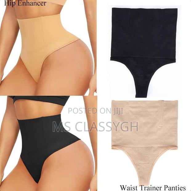 Thong Panties High Waist Tummy Control Slim Underwear Butt L
