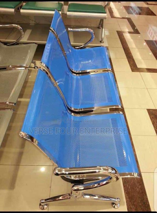 3 Seater Metallic Waiting Chairs · Photo 2