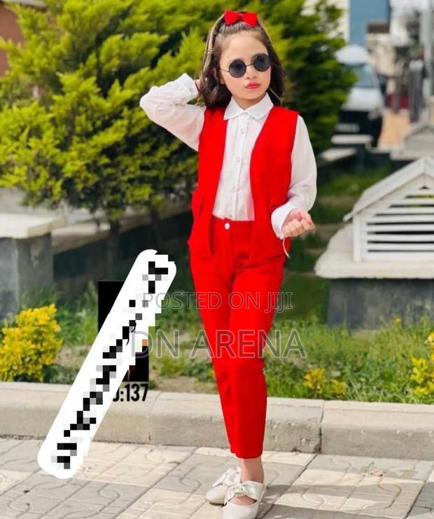 Girls 3pcs Outfit Trousers With Coat and Shirt · Photo 4