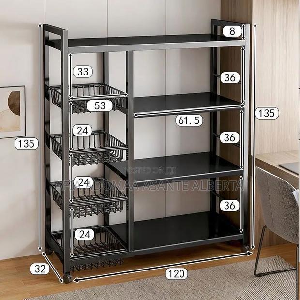 Sturdy Kitchen Rack With Basket- Big Size · Photo 4