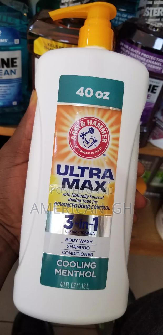 Arm Hammer Ultra Max 3 in 1 Cool Menthol Body Wash, 1.18L · Photo 2