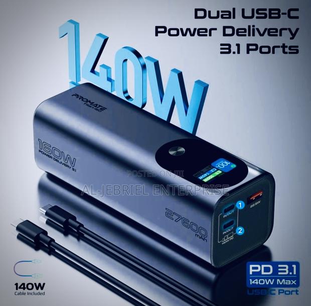 27600mah Lithium-Ion Battery Promate Titan 160 Powerbank · Photo 4