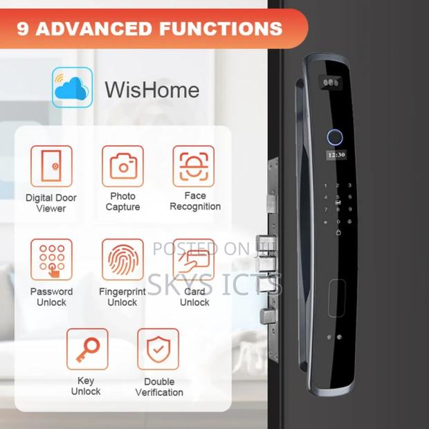 Smart Door Lock + Camera, Fingerprint + Facial Recognition photo 3
