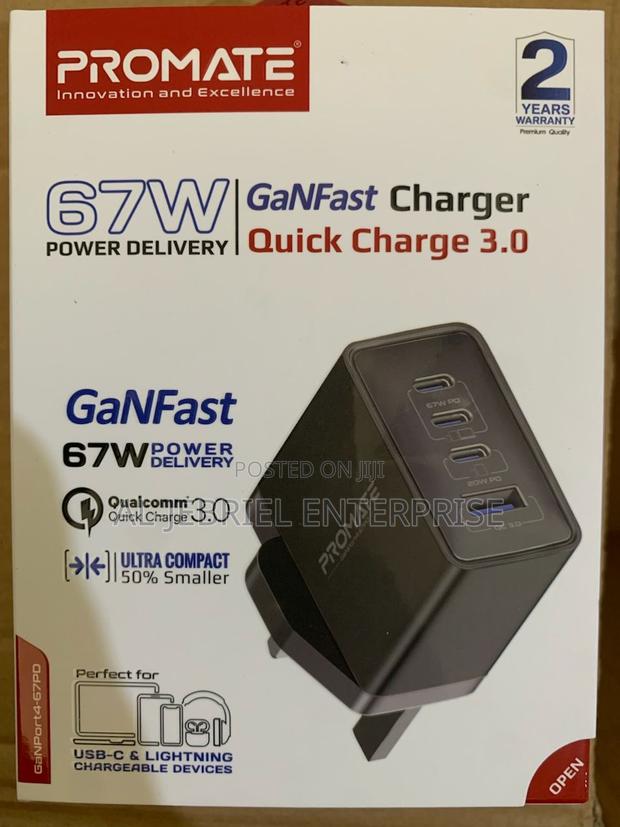 GANPORT-4 Promate 67 Watts Powerdelivery With Quick Charge · Photo 4