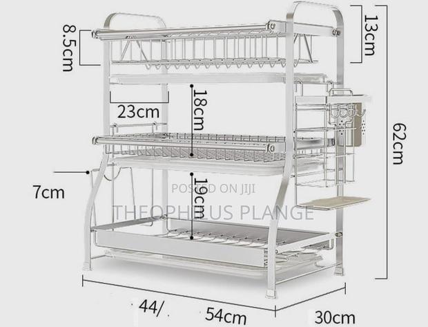 Silver Kitchen Organizer, Plates Holder / Drainer . · Photo 4