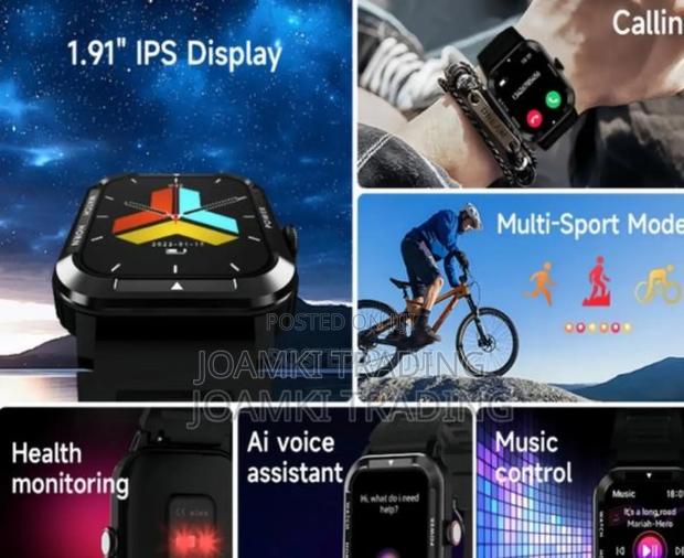 Rugged Smart Watch, Health Monitor, BT Call, IP68, Andr/Ios photo 3