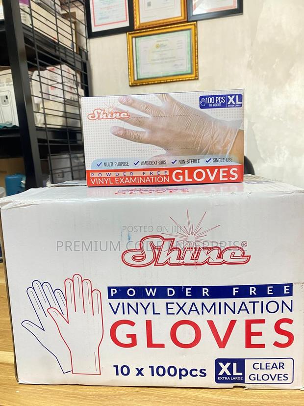 Vinyl Examination Gloves Pack, Clear, 100pcs