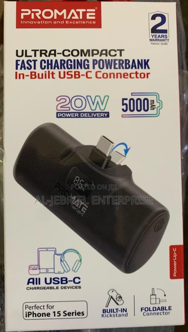 Promate Powerup-C USB-C Ultra Fast Charge 5000mah Powerbank · Photo 3