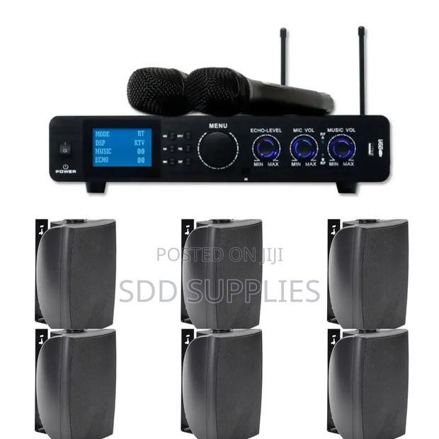6set of 30w 5" Wall Mount Speaker 500w Karaoke Amplifier