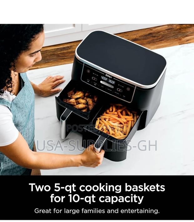 Ninja Airfryer 10 Quart 6-in-1 Xl 2-Basket -From Usa photo 4