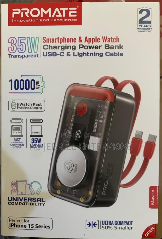 Promate Ultra-Fast 35w MAVRIX 10000mah Transparent Powerbank · Photo 3