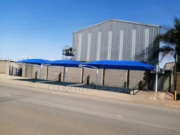 Commercial-Grade Carport Shade / Three-Unit Carport · Photo 2