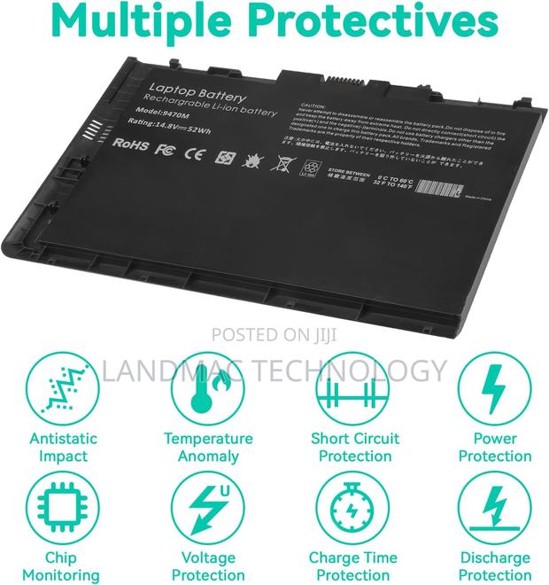 BT04XL 14.8V 52WH Notebook Battery for HP Elitebook · Photo 3