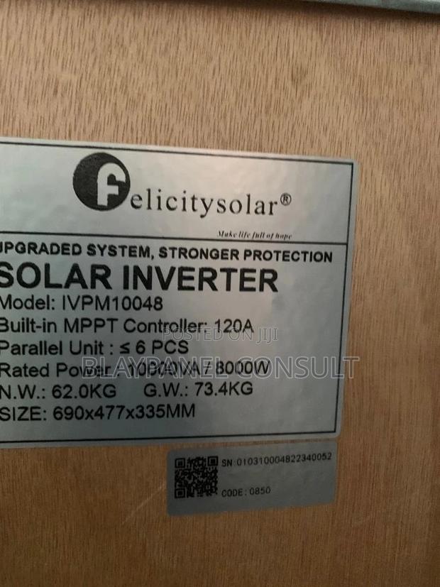 10kva 48V (500voc) Felicity Solar Hybrid Inverter · Photo 4