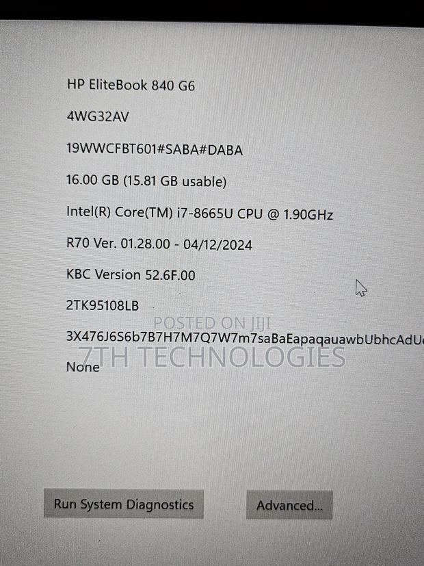 Laptop HP EliteBook 840 G6 16GB Intel Core I7 SSD 256GB photo 8