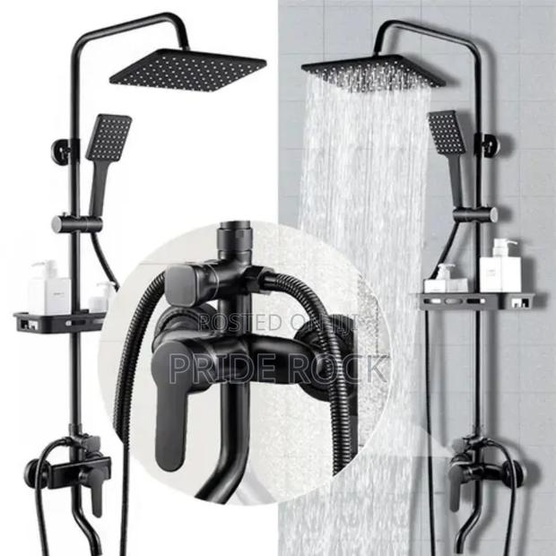 Black Shower Pole, Three in One Shower · Photo 4