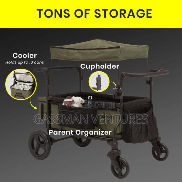 Jeep Deluxe Wrangler Stroller Wagon With Cooler Bag