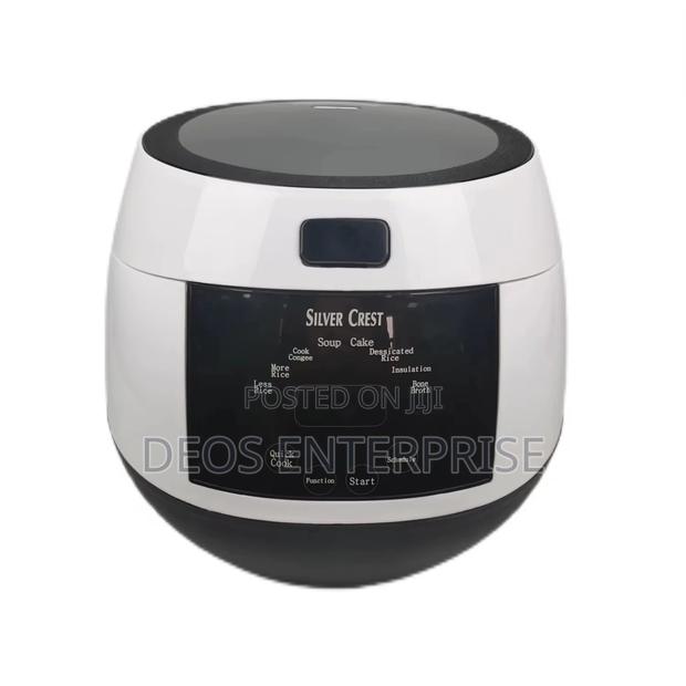 6L Silver Crest Easy to Rotate Control Rice Cooker