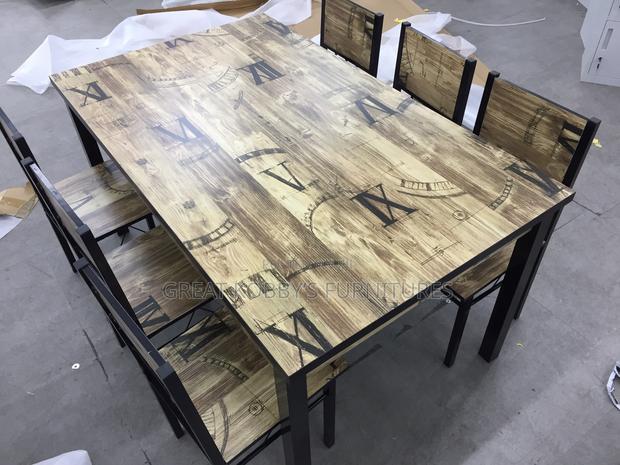 Wooden Table With Six Chairs photo 2