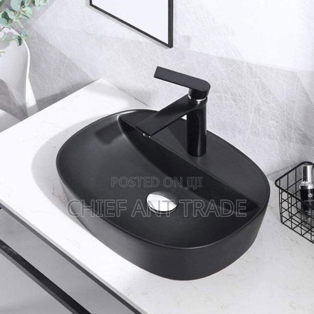 Pedicure Basin / Counter Top Sink. Black Aj-071 · Photo 2