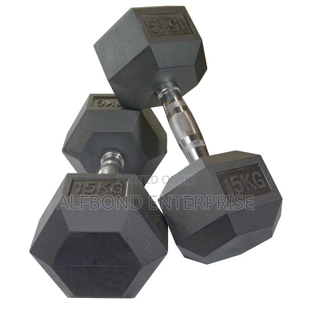 15kgx2 Hex Dumbbells · Photo 2
