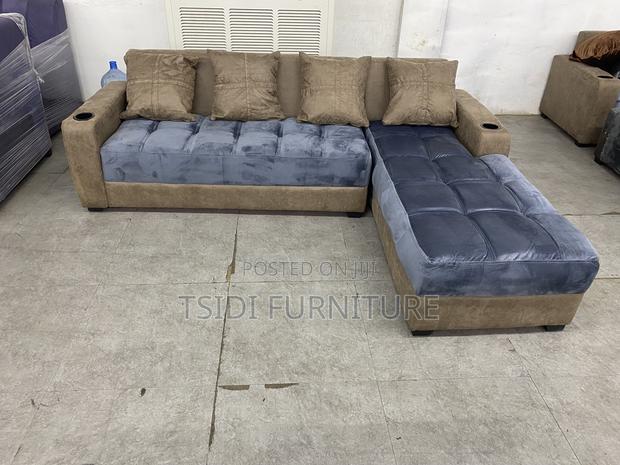 Quality L Shape Sofa With Pillows · Photo 3