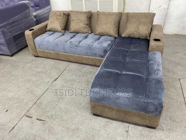 Quality L Shape Sofa With Pillows · Photo 4