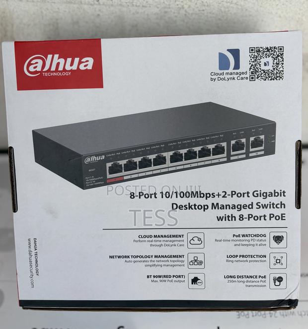 Dahua 8port Poe Managed Desktop Switch Dh-Cs4010-8et-110 · Photo 4