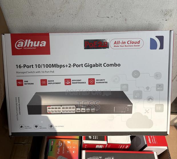 Dahua 16port Poe Cloud Managed Switch Dh-Cs4218-16et-240 · Photo 1