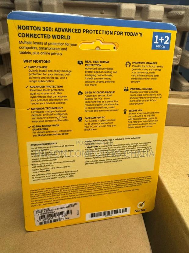 Norton 360 Deluxe - 3 Users - 2022 - Africa photo 2