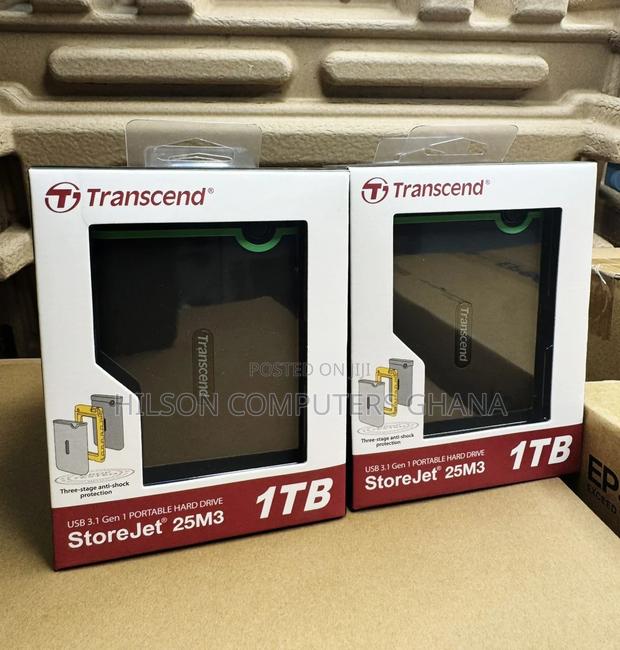Transcend 1tb Storejet 25m3 Usb 3.1 Gen1 External Hard Drive