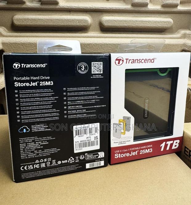 Transcend 1tb Storejet 25m3 Usb 3.1 Gen1 External Hard Drive photo 2