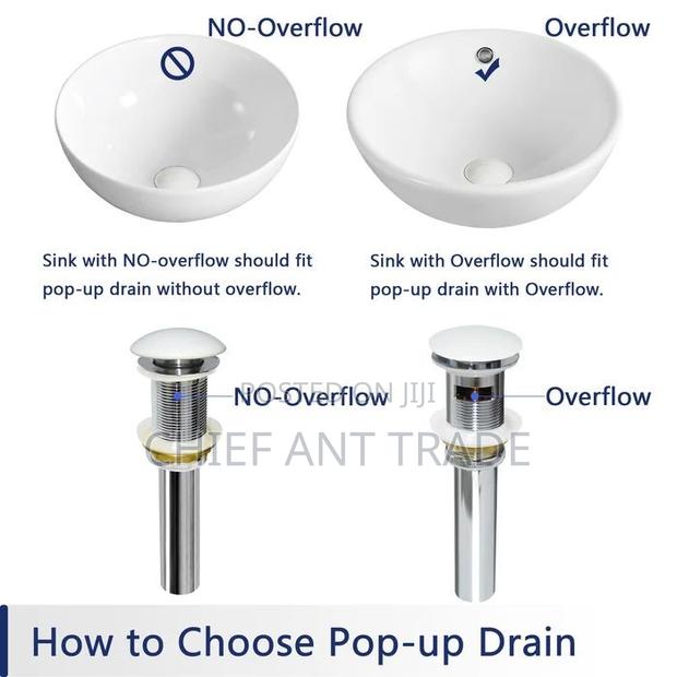 White Pop Up Drain With Extensible Hose Jx12050w · Photo 4