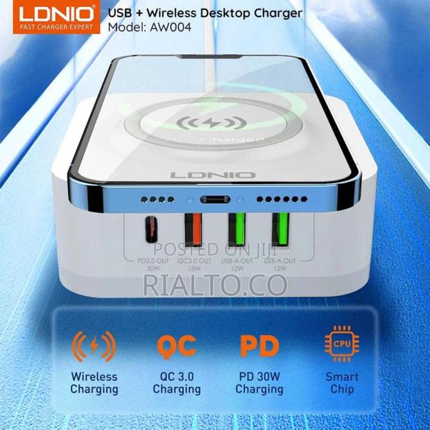 LDNIO AW004 | 32W Desktop Wireless Charger | Quad Ports photo 8