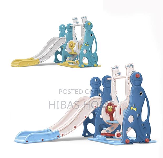 Kids Swing Slide Daycare Swing Nursery 180x155x118cm · Photo 3