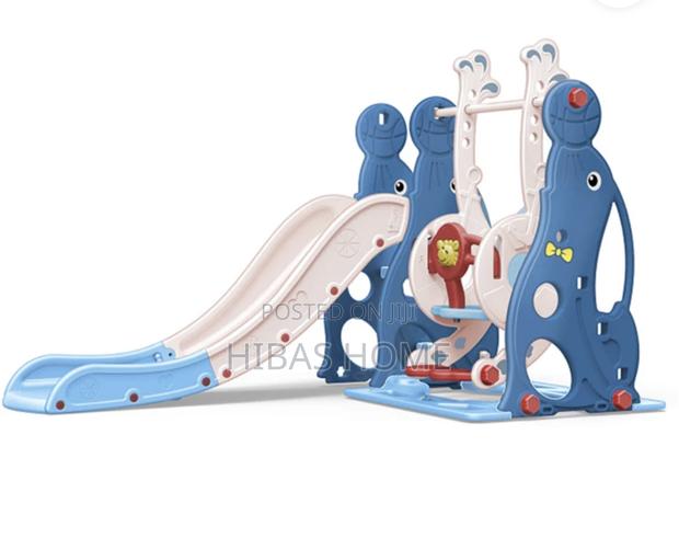 Kids Swing Slide Daycare Swing Nursery 180x155x118cm · Photo 4