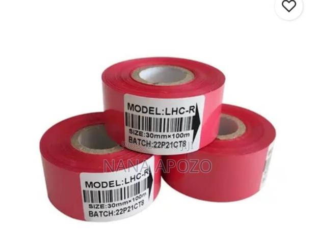 Coding Ribbon Roll Red Color 30mmx100m