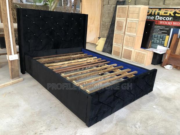 Black Bedframe (Double 54x75)// · Photo 4