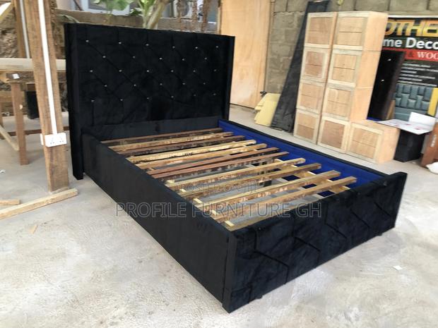 Black Bedframe (Double 54x75)// · Photo 3