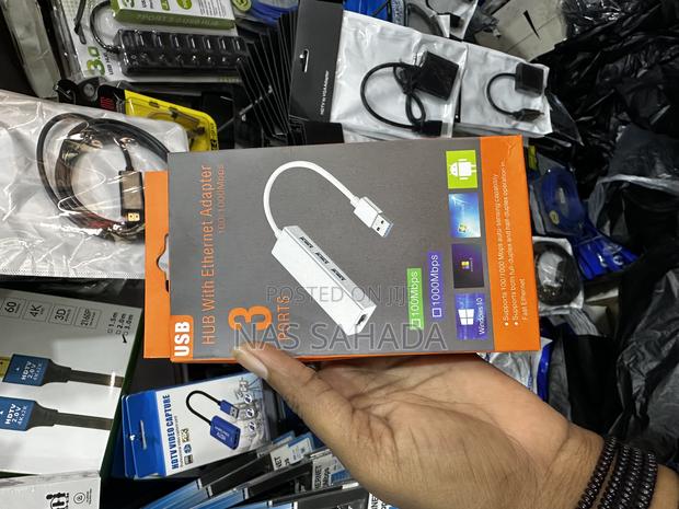 USB HUB 3port With Ethernet RJ45 Adapter · Photo 2