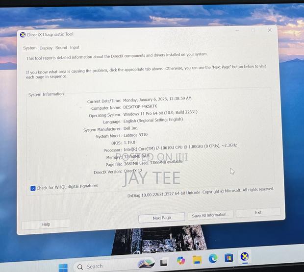 Laptop Dell Latitude 5310 32GB Intel Core I7 SSD 512GB