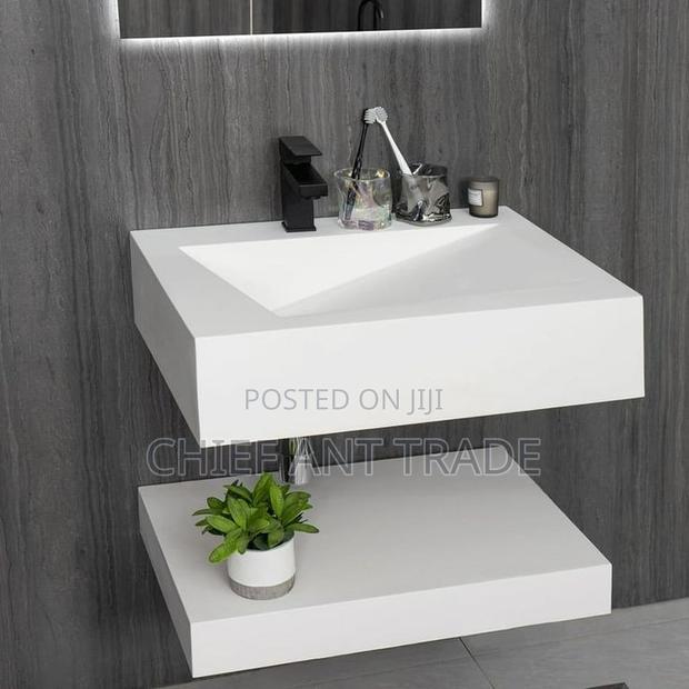 Marble Basin With Touchscreen Mirror. 60cm. Ybd-60 · Photo 4