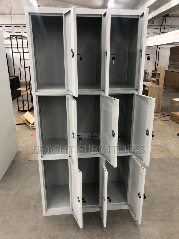Office Cabinet With Nine (9) Lockers · Photo 4