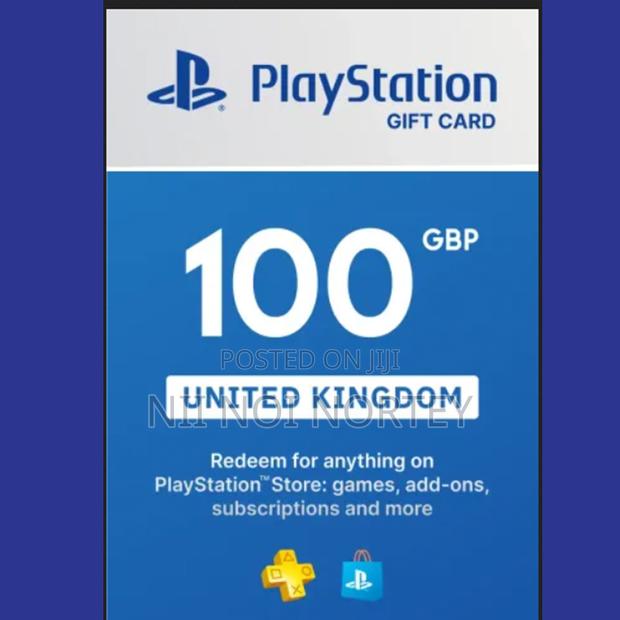 £100 Playstation Gift Card Uk