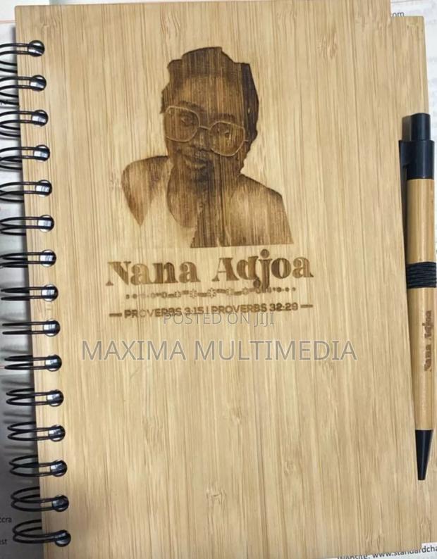 Branded Bamboo Dairy With Pen