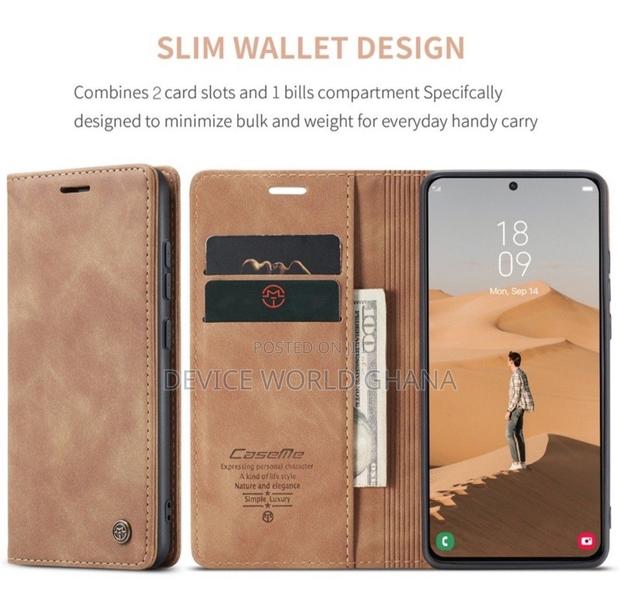 Nn Caseme Leather Flip Case for Samsung S24fe S23fe S21fe photo 2