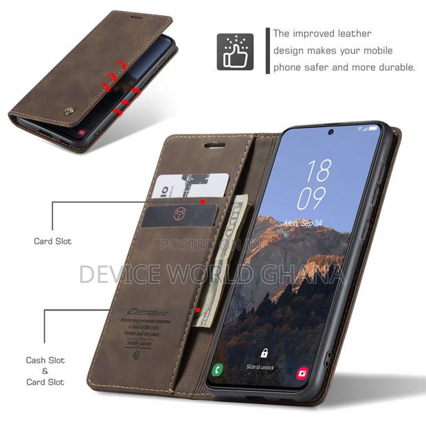 Nn Caseme Leather Flip Case for Samsung S24fe S23fe S21fe photo 7
