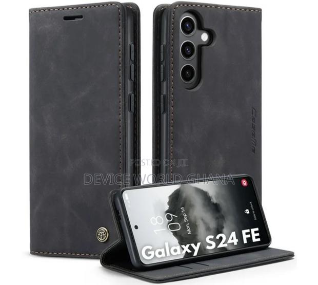 Nn Caseme Leather Flip Case for Samsung S24fe S23fe S21fe photo 4