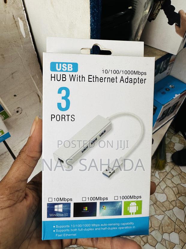 USB HUB 3port With Ethernet RJ45 Adapter · Photo 2